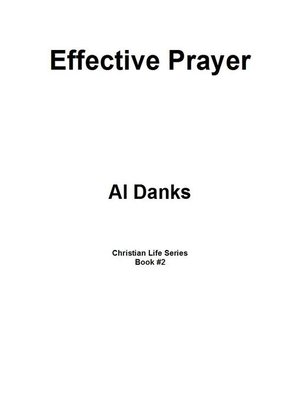 cover image of Effective Prayer
